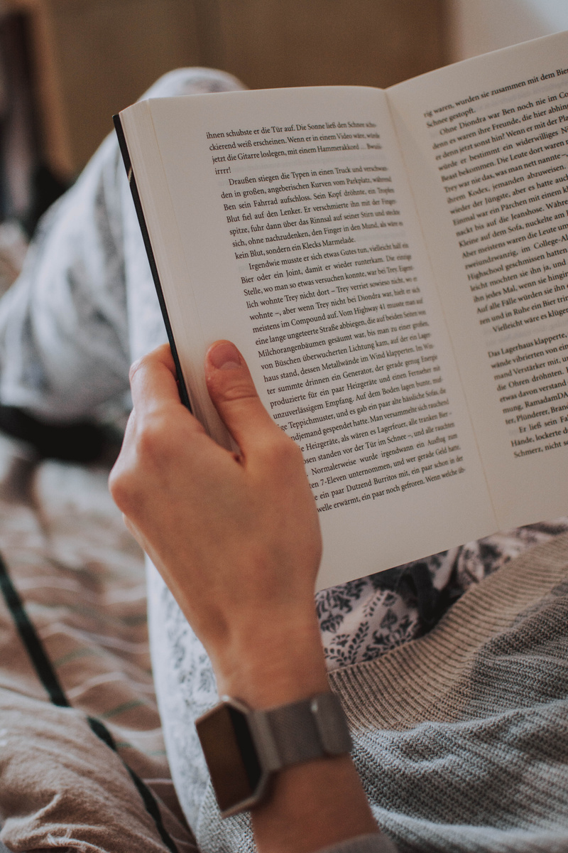 Person reading a Book